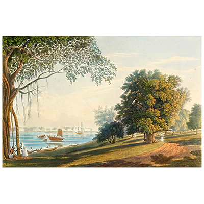 A View of the Serampore from the park at Barrackpore
