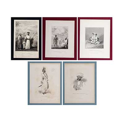 A group of six lithographs from the Oriental Memoirs by James Forbes