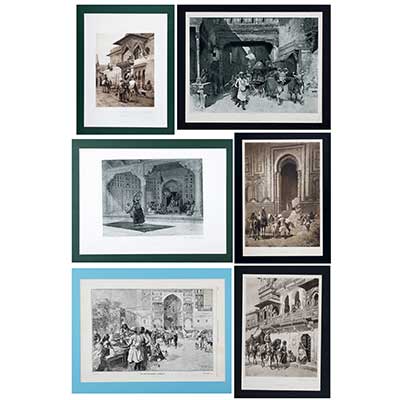 A group of six large Photogravures