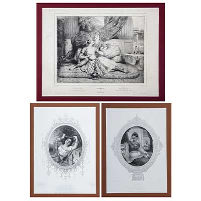 A set of three Black & White Prints 