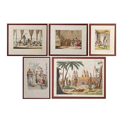 A set of Five prints