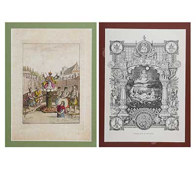 A set of two prints ( Brahma soul of the world & Churning )