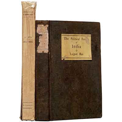 A set of two book  (i) THE POLITICAL FUTURE OF INDIA (ii) LA LOTTA DELL INDIA