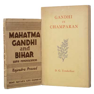 A set of two books (i) MAHATMA GANDHI AND BIHAR (ii) GANDHI AND CHAMPARAN   