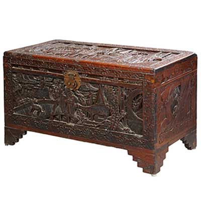 Chinese Carved Trunk 