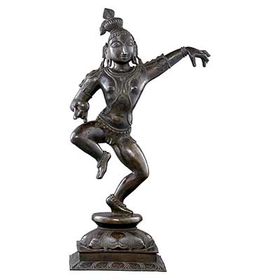 Bronze Sculpture of a Dancing Krishna