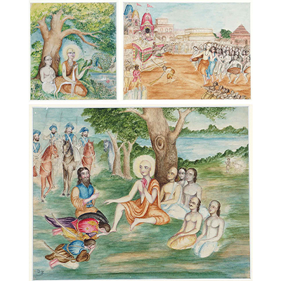 Group of Three Paintings