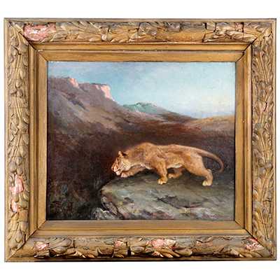 A Lion (Oil on Canvas)