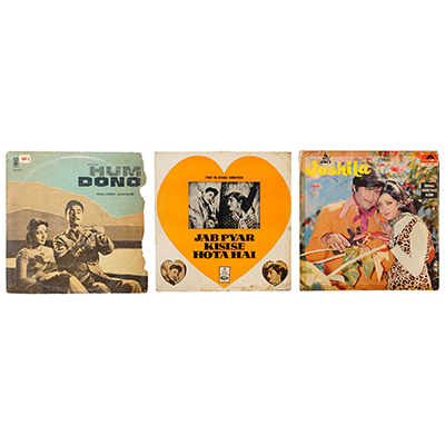 Three Vintage Devanand's Movies Music Lp Records
