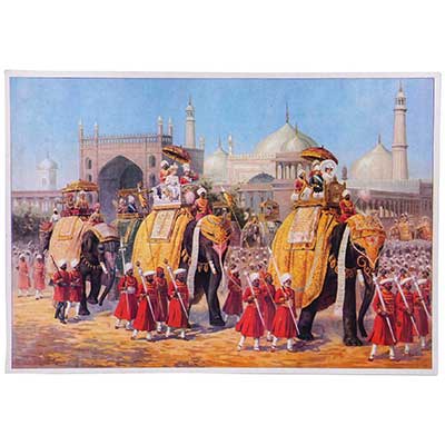 Lithographic print of Darbar