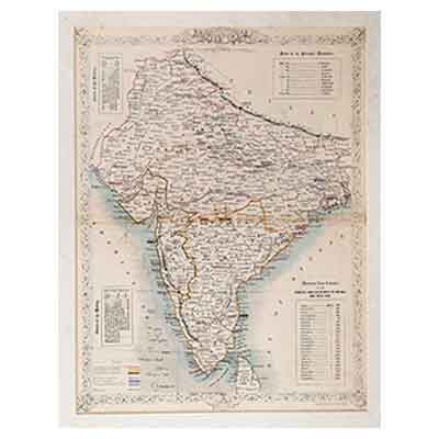 Map of British India