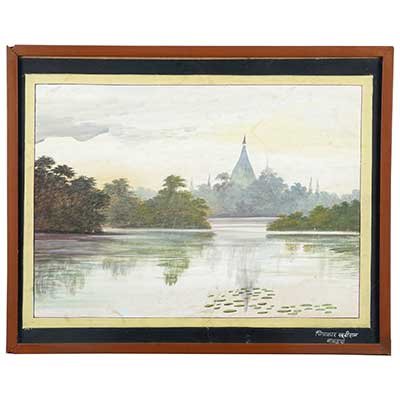 Pagoda, Hand Painted by Khubiram