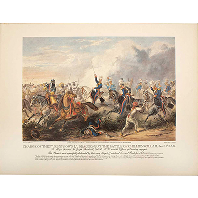 Charge of the 3rd King's Own Dragoons at the Battle of Chillianwala, 13th January 1849