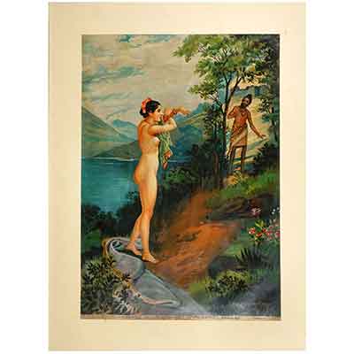  Vishwamitra  Menka Gaman by M. V. Durandher