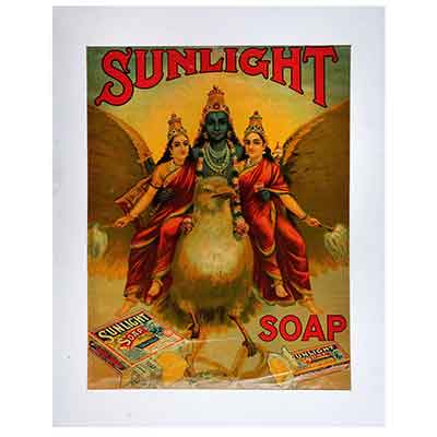 Advertisement of Sunlight Soap Ravi Varma Print