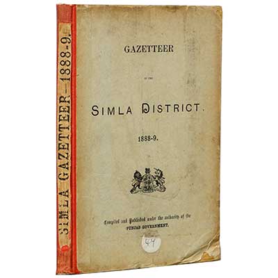Gazetteer of the Simla District 1888-89