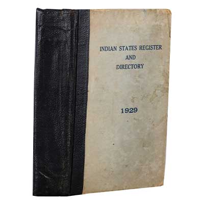 Indian States Register and Directory 1929