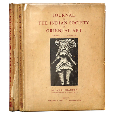 JOURNAL OF THE INDIAN SOCIETY OF ORIENTAL ART: NEW SERIES VOLUME VIII - IX, 1976- 77.