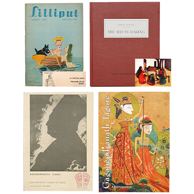 SET OF FOUR BOOK (i) LILLIPUT (ii) THE SELF IN MAKING (iii) GAGANENDRANATH TAGORE (iv) GAGANENDRANATH TAGORE: A RETROSPECTIVE