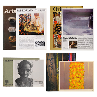 SET OF FOUR BOOKS (i) ARTS OF ASIA Vol. 3 No. 2 (ii) ORIENTATIONS No. 2 (JAHANGIR SABAWALA) (iii) THE PERCEIVING FINGRES CATALOGUE OF ROOPANKAR COLLECTION OF FOLK AND ADIVASI ART FROM MADHYA PRADESH, INDIA (iv) DOORS OF PERCEPTION: THE ART OF MANOJ KACHANGAL