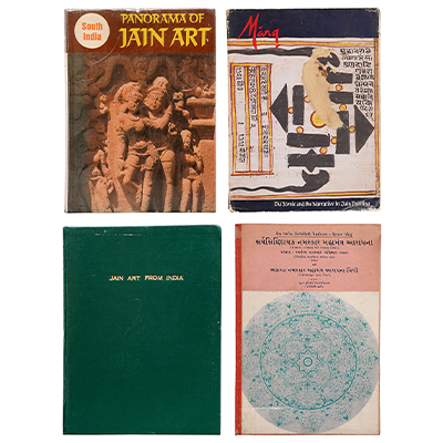 SET OF FOUR BOOKS (i) PANORAMA OF JAIN ART (ii) MARG VOL. XXXVI NO. 3 (iii) THE PEACEFUL LIBERATORS JAIN ART FROM INDIA (iv) JAIN DHARM KE SIDDHAANTON KEE VAIGYAANIK SAMAJH - PAHALA KADAM