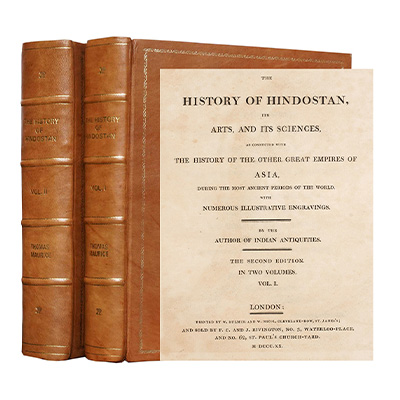 THE HISTORY OF HINDOSTAN ITS ARTS, AND ITS SCIENCES