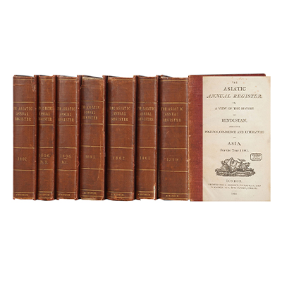 THE ASIATIC ANNUAL REGISTER OR A VIEW OF THE HISTORY OF HINDUSTAN
