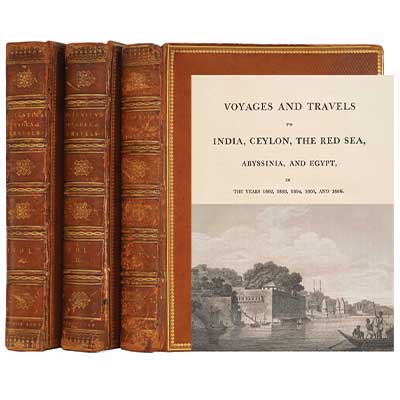 VOYAGES AND TRAVELS TO INDIA to CEYLON, THE RED SEA, ABYSSINIA, AND EGYPT