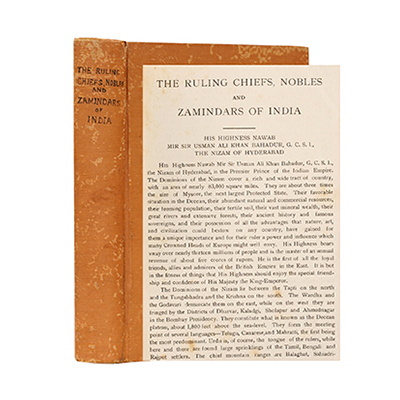 THE RULING CHIEFS, NOBLES & ZAMINDARS OF INDIA 
