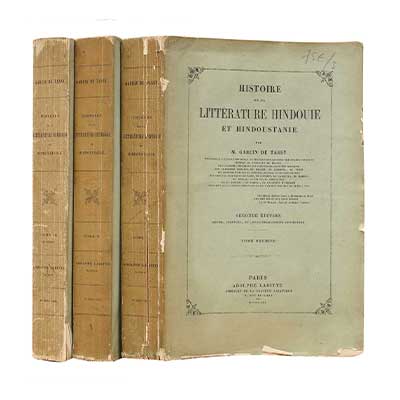 HISTOIRE DE LA LITTERATURE HINDOUIE ET HINDOUSTANIE
