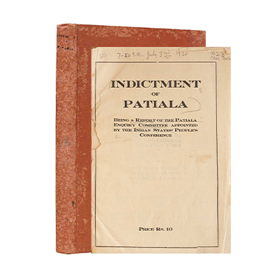INDICTMENT OF PATIALA